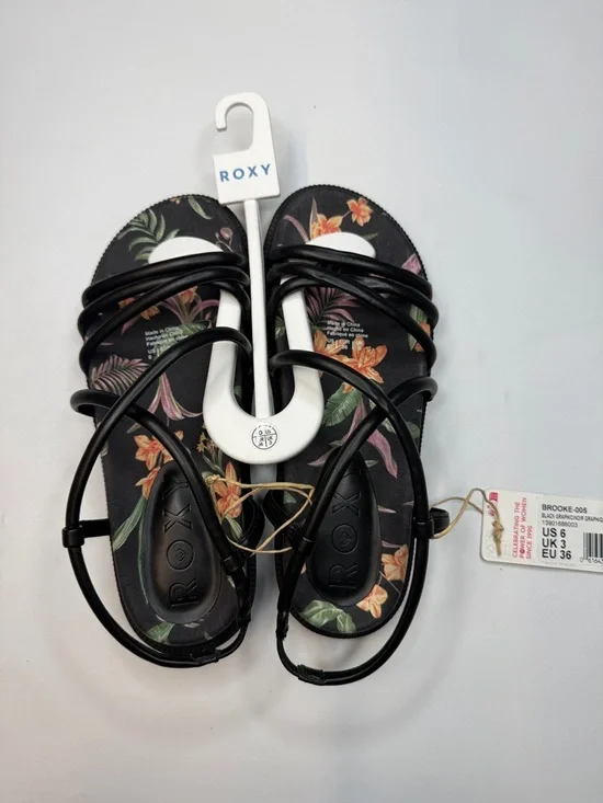 Roxy Women's Brooke Slip-On Flat Sandals Floral Design - Picture 4 of 7